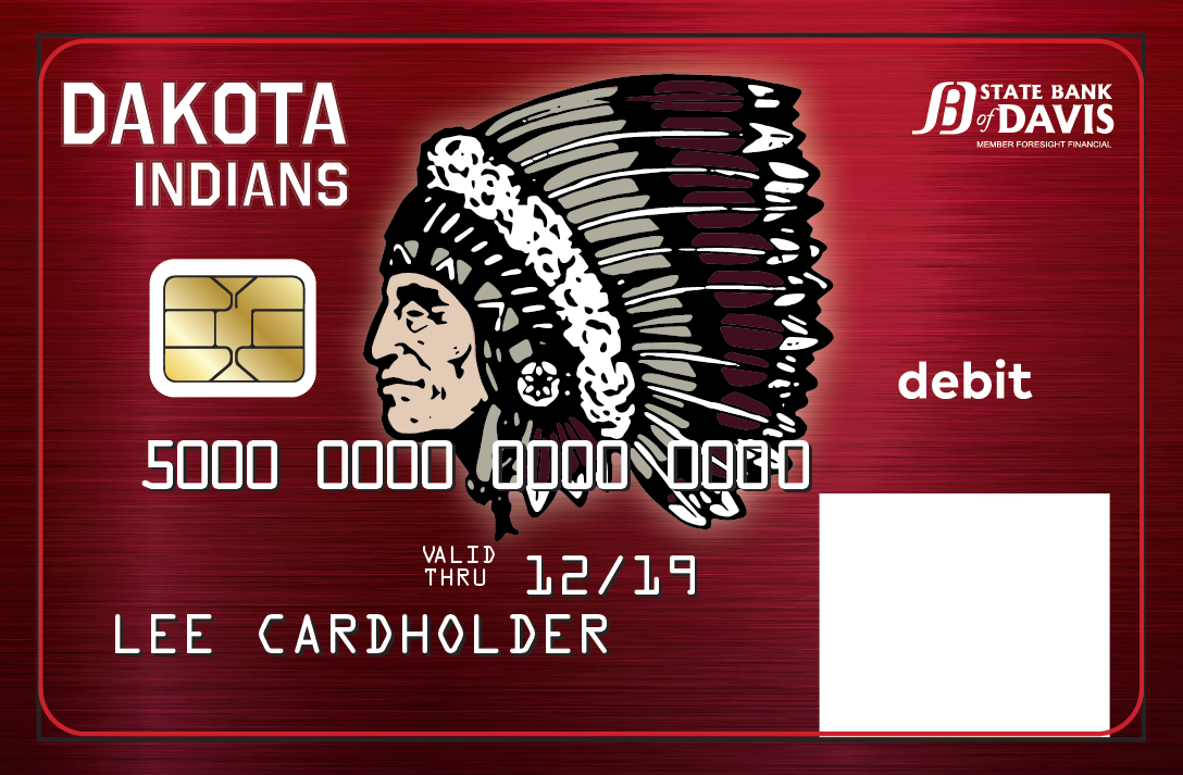 Dakota custom debit card