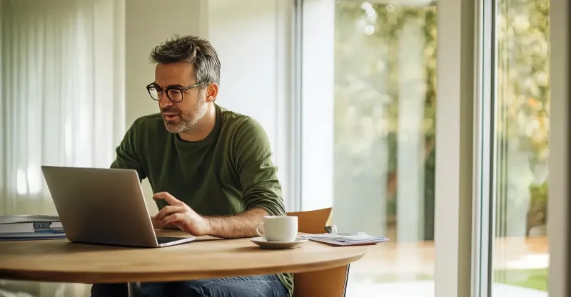 man on laptop